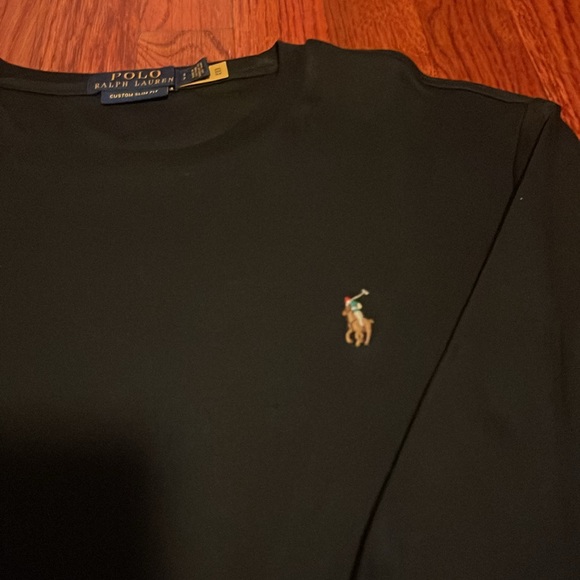 POLO RALPH LAUREN MENS SZ SM CUSTOM SLIM FIT LONG SLEEVE COTTON STRETCH TOP - Picture 2 of 5